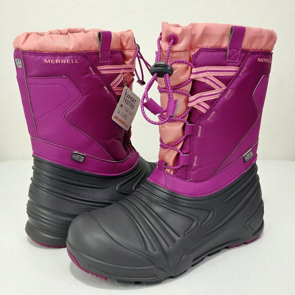 Merrell Snow Winter Boots M-Snow Quest Lite 2.0 WTPF Size 5M Big Kids
